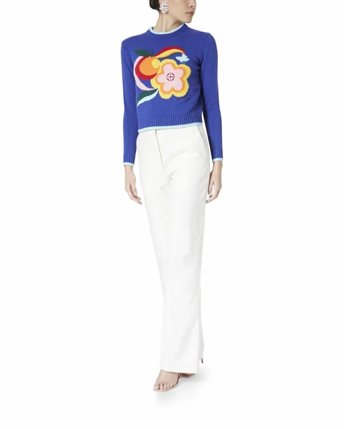 Knitwear Women Casablanca Paris Le Pouvoir Des Fleurs Jumper Knitwear Women Casablanca Paris Le Pouvoir Des Fleurs Jumper