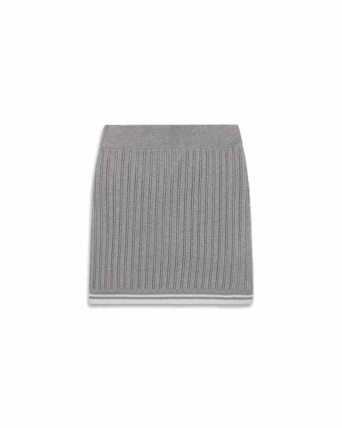 Knitwear Women Casablanca Paris Silver Knit Skirt
