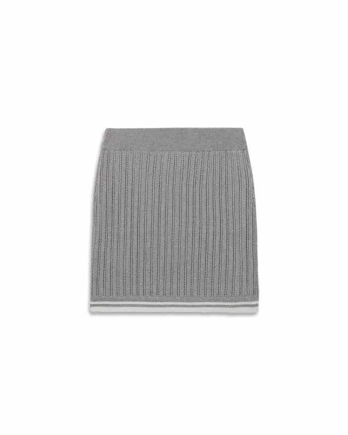 Knitwear Women Casablanca Paris Silver Knit Skirt