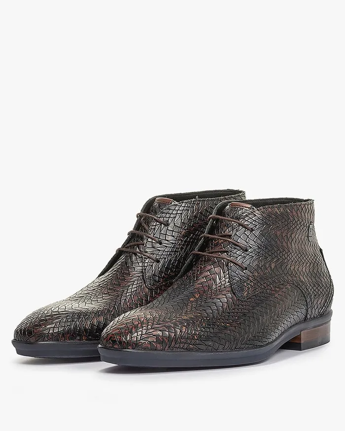 Lace Shoes Men Floris Van Bommel De Mosser 0105 Printedleather