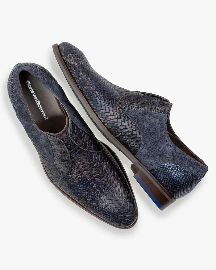 Lace Shoes Men Floris Van Bommel De Stapper 1783 Metallic Print