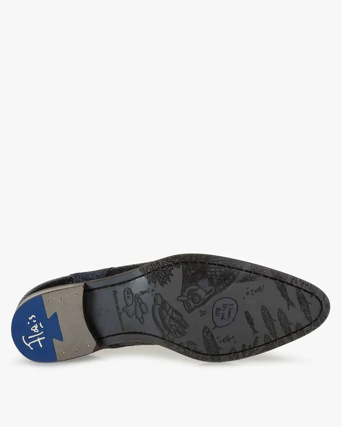 Lace Shoes Men Floris Van Bommel De Stapper 1783 Metallic Print