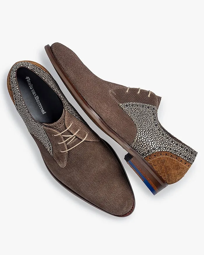 Lace Shoes Men Floris Van Bommel De Stapper 3914 Suede