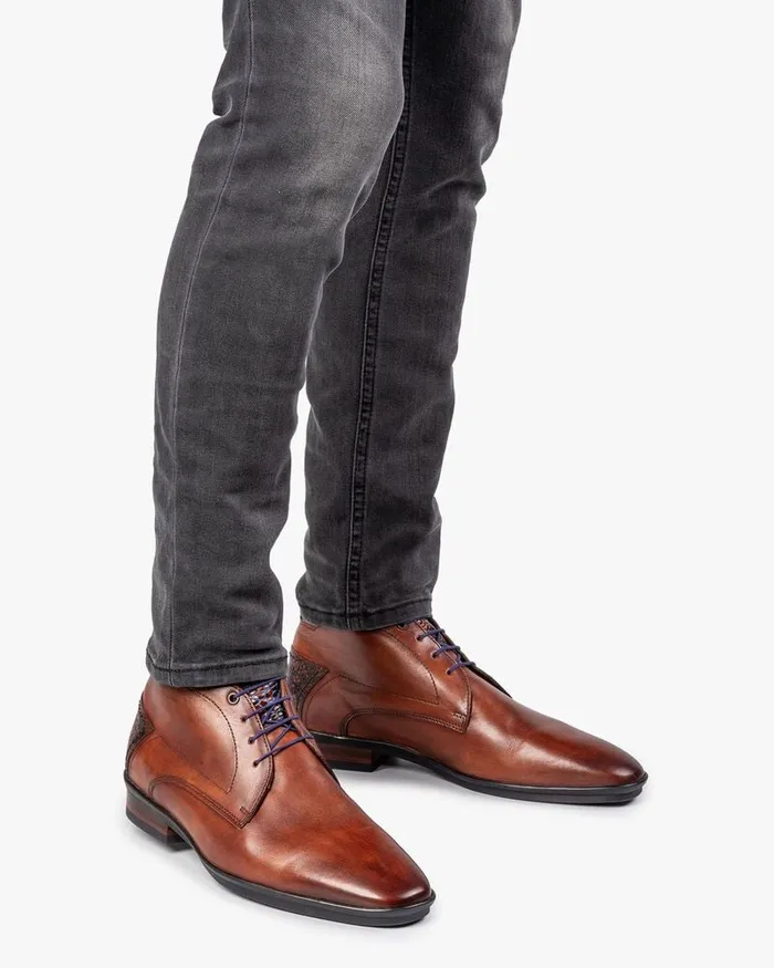 Lace Shoes Men Floris Van Bommel Hakki 0627 Calf Leather