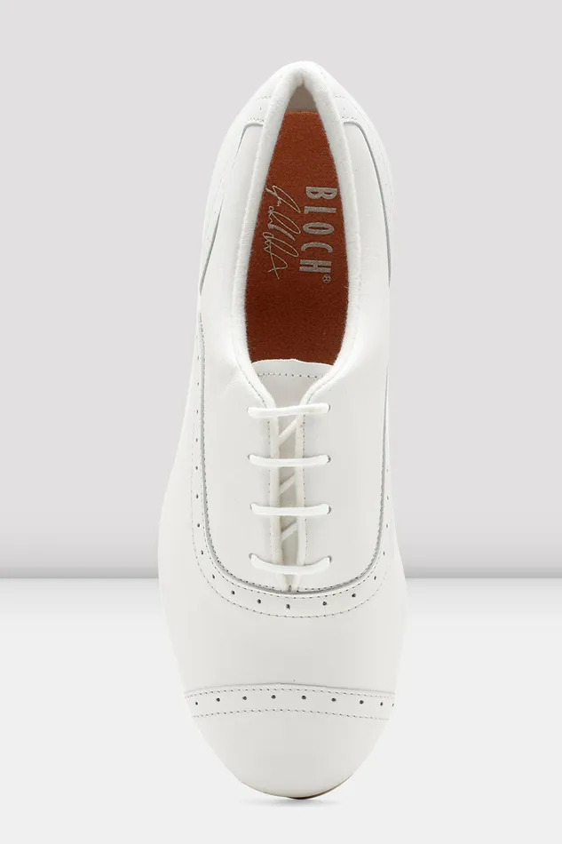 Ladies Jason Samuels Smith Tap Shoes White Leather Tap Bloch Adult