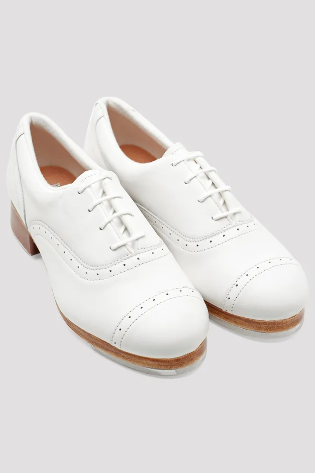 Ladies Jason Samuels Smith Tap Shoes White Leather Tap Bloch Adult