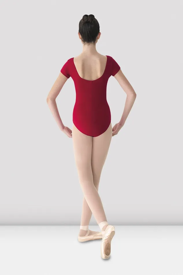 Ladies Mirella Cap Sleeve Leotard Garnet Adult Leotards Bloch