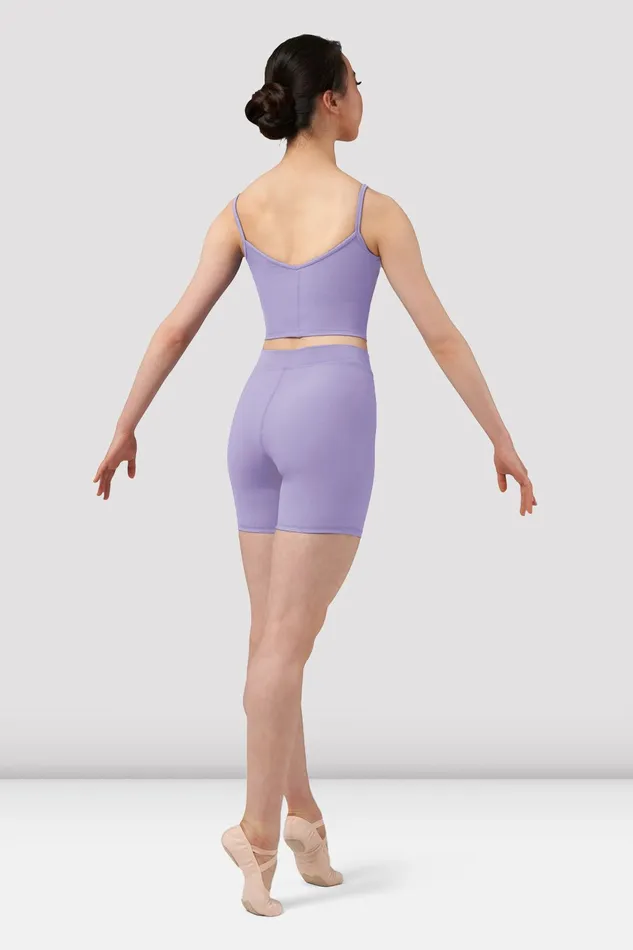 Ladies Mirella Chevron Camisole Crop Top Mauve Adult Tops Bloch