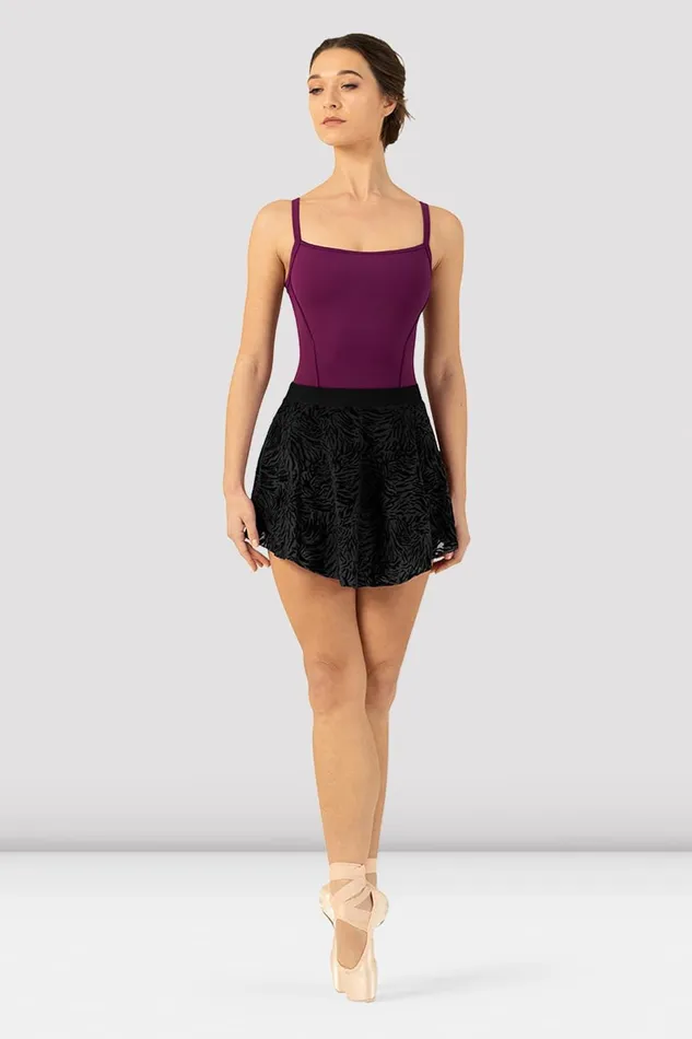 Ladies Parisa Mesh PullOn Skirt Black Adult Skirts and Tutus Bloch
