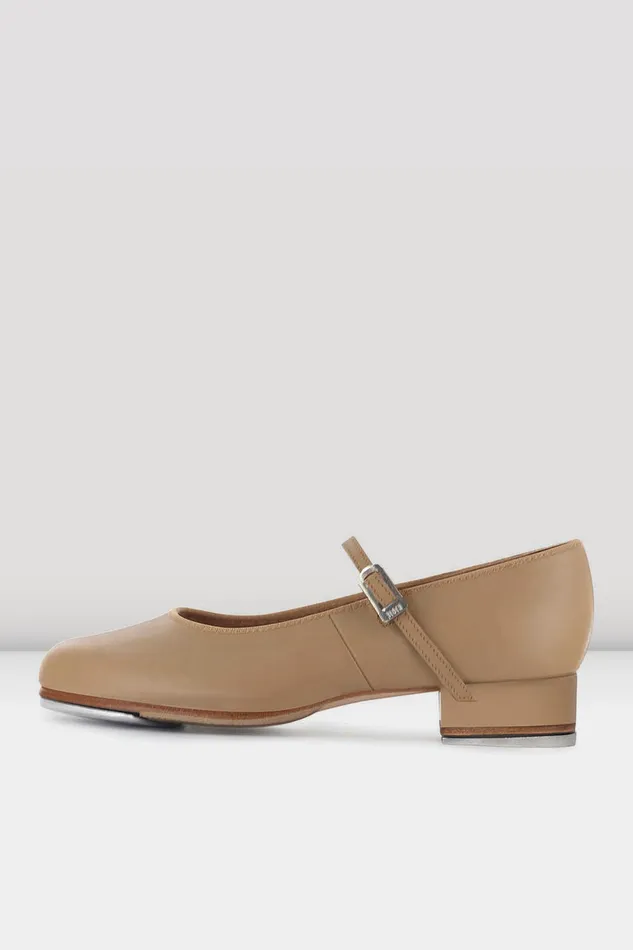Ladies TapOn Leather Tap Shoes Tan Leather Tap Bloch Children
