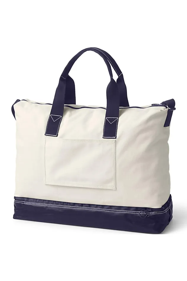 Lands039 End Accessories Men Canvas Getaway Duffle Bag Natural