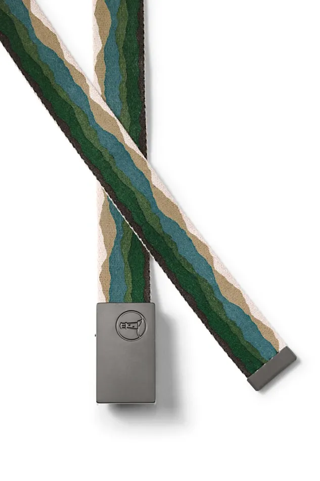 Lands039 End Accessories Men Comfort Plaque Belt Olive Mountain Ombre Lands039 End Accessories Men Comfort Plaque Belt Olive Mountain Ombre