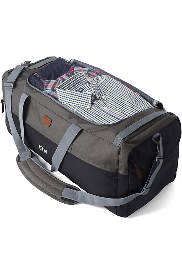 Lands039 End Accessories Men Large Everyday Travel Duffle Bag Oxidized Gray Heather Lands039 End Accessories Men Large Everyday Travel Duffle Bag Oxidized Gray Heather