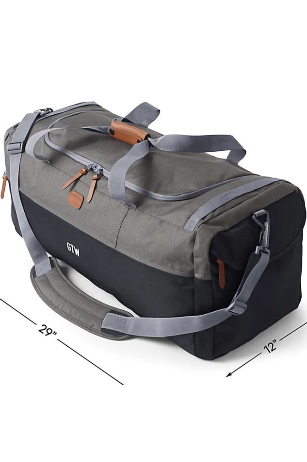 Lands039 End Accessories Men Large Everyday Travel Duffle Bag Oxidized Gray Heather Lands039 End Accessories Men Large Everyday Travel Duffle Bag Oxidized Gray Heather