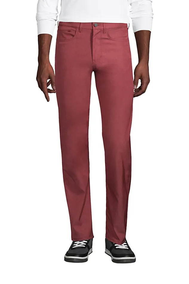 Lands039 End Activewear Men Active Performance 5 Pocket Chino Pants Brick Red Heather Lands039 End Activewear Men Active Performance 5 Pocket Chino Pants Brick Red Heather