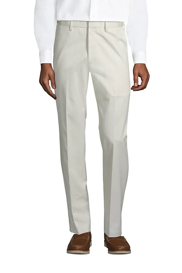 Lands039 End Chinos and Casual Pants Men Comfort Waist No Iron Twill Dress Pants Light Stone Lands039 End Chinos and Casual Pants Men Comfort Waist No Iron Twill Dress Pants Light Stone
