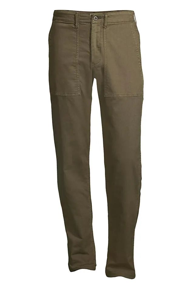 Lands039 End Chinos and Casual Pants Men Moleskin Utility Pants Muted Moss