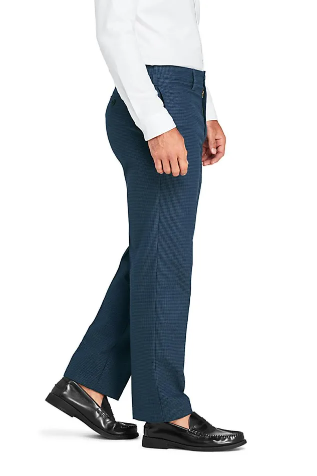Lands039 End Chinos and Casual Pants Men Traditional Fit No Iron Chino Pants Navy Blue Houndstooth Lands039 End Chinos and Casual Pants Men Traditional Fit No Iron Chino Pants Navy Blue Houndstooth