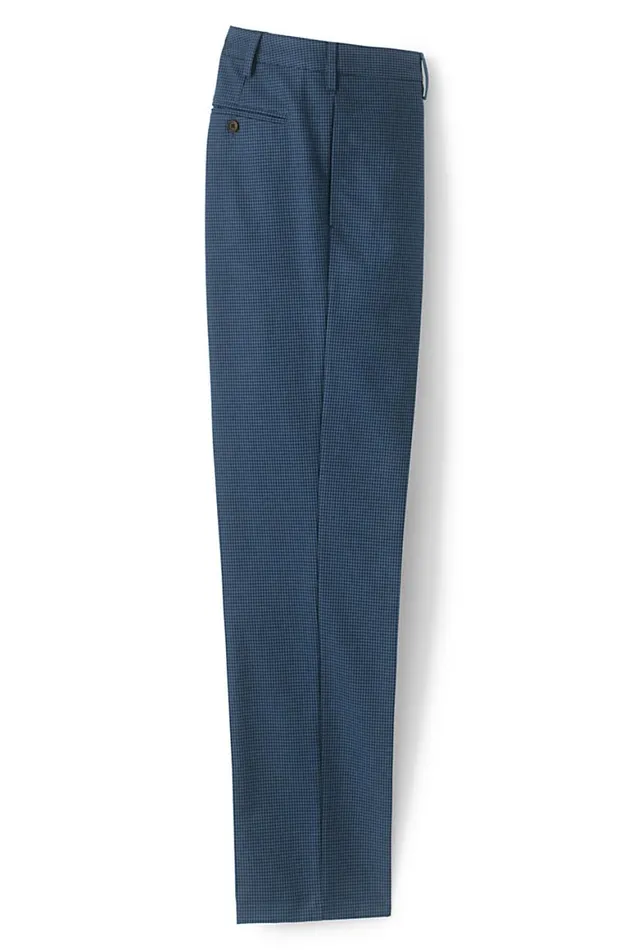 Lands039 End Chinos and Casual Pants Men Traditional Fit No Iron Chino Pants Navy Blue Houndstooth Lands039 End Chinos and Casual Pants Men Traditional Fit No Iron Chino Pants Navy Blue Houndstooth