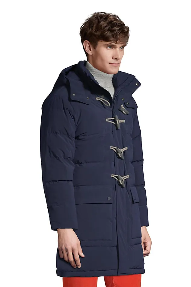 Lands039 End Coats and Jackets Men Down Duffle Coat Radiant Navy Lands039 End Coats and Jackets Men Down Duffle Coat Radiant Navy