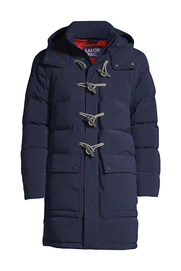 Lands039 End Coats and Jackets Men Down Duffle Coat Radiant Navy Lands039 End Coats and Jackets Men Down Duffle Coat Radiant Navy