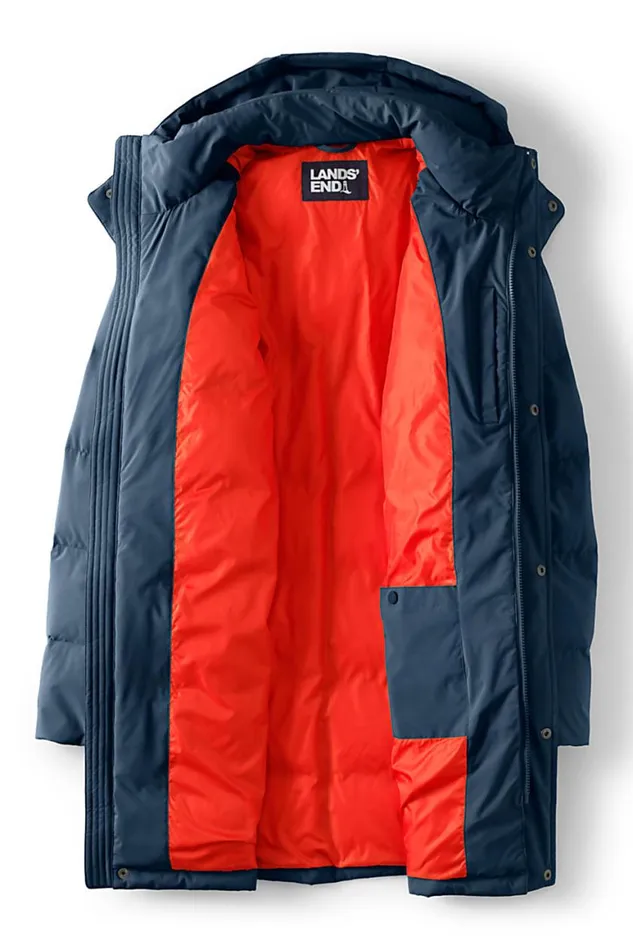 Lands039 End Coats and Jackets Men Down Duffle Coat Radiant Navy Lands039 End Coats and Jackets Men Down Duffle Coat Radiant Navy