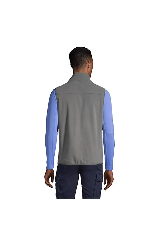 Lands039 End Coats and Jackets Men Marinac Fleece Vest Arctic Gray
