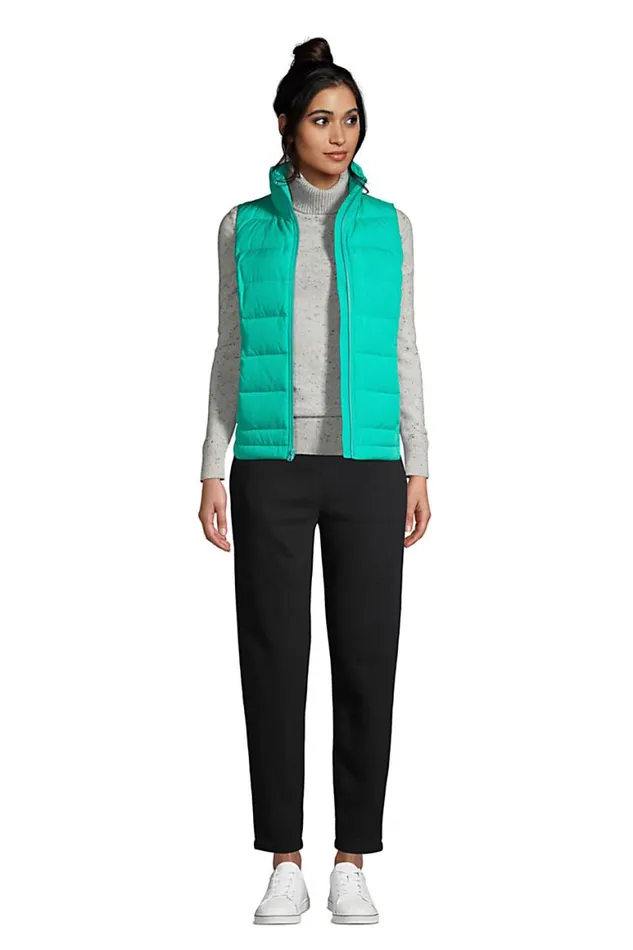 Lands039 End Coats and Jackets Women 600 Down Puffer Vest Seafoam Teal Lands039 End Coats and Jackets Women 600 Down Puffer Vest Seafoam Teal