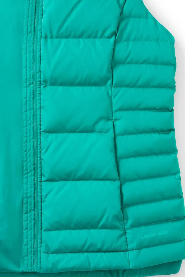 Lands039 End Coats and Jackets Women 600 Down Puffer Vest Seafoam Teal Lands039 End Coats and Jackets Women 600 Down Puffer Vest Seafoam Teal