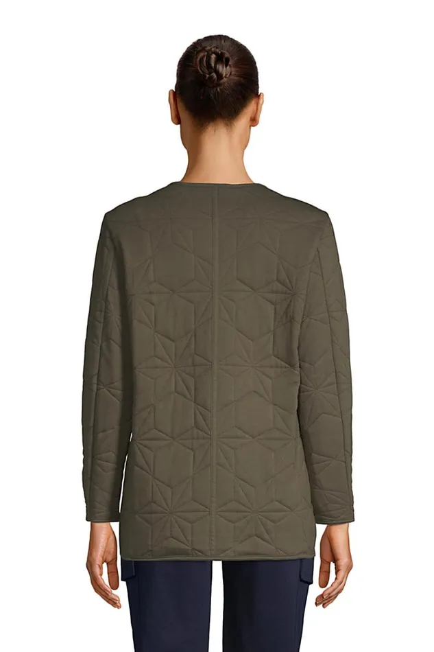 Lands039 End Coats and Jackets Women Insulated Cotton Long Jacket Forest Moss Lands039 End Coats and Jackets Women Insulated Cotton Long Jacket Forest Moss