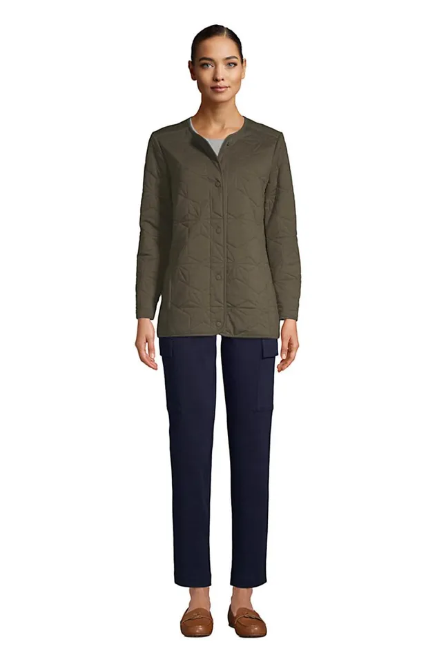 Lands039 End Coats and Jackets Women Insulated Cotton Long Jacket Forest Moss Lands039 End Coats and Jackets Women Insulated Cotton Long Jacket Forest Moss