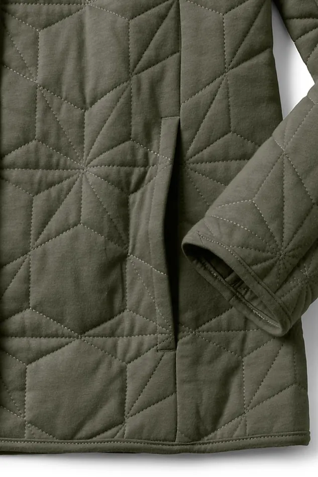 Lands039 End Coats and Jackets Women Insulated Cotton Long Jacket Forest Moss Lands039 End Coats and Jackets Women Insulated Cotton Long Jacket Forest Moss