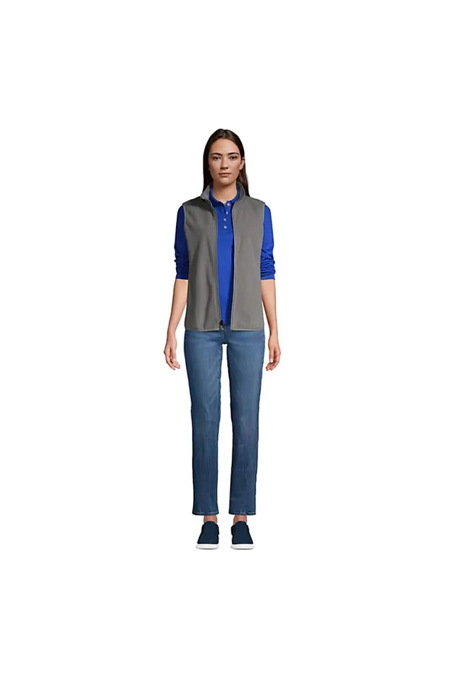 Lands039 End Coats and Jackets Women Marinac Fleece Vest Arctic Gray Lands039 End Coats and Jackets Women Marinac Fleece Vest Arctic Gray