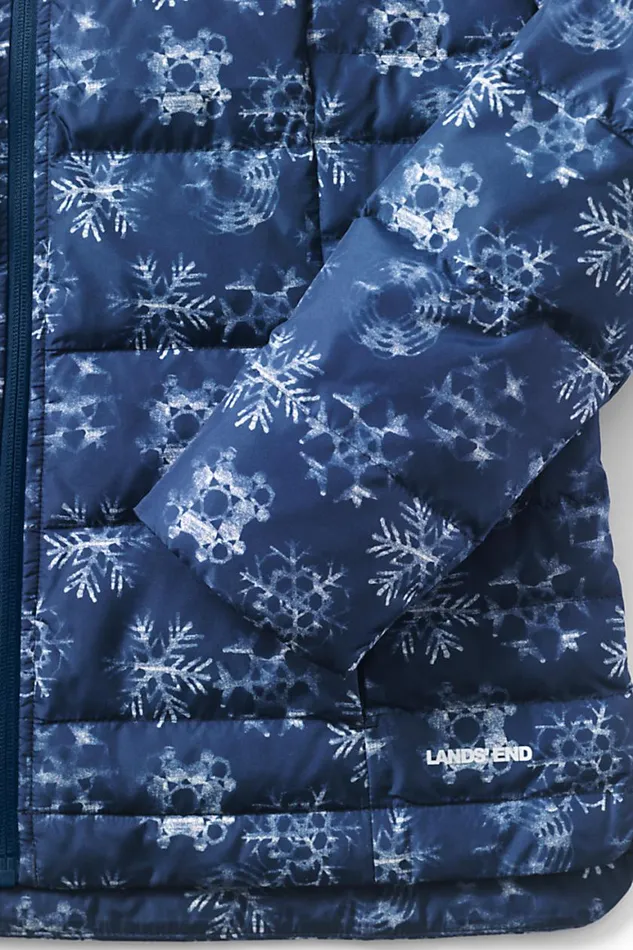 Lands039 End Coats and Jackets Women Plus Size 600 Down Winter Puffer Jacket Print Deep Sea Navy Snowflake Lands039 End Coats and Jackets Women Plus Size 600 Down Winter Puffer Jacket Print Deep Sea Navy Snowflake