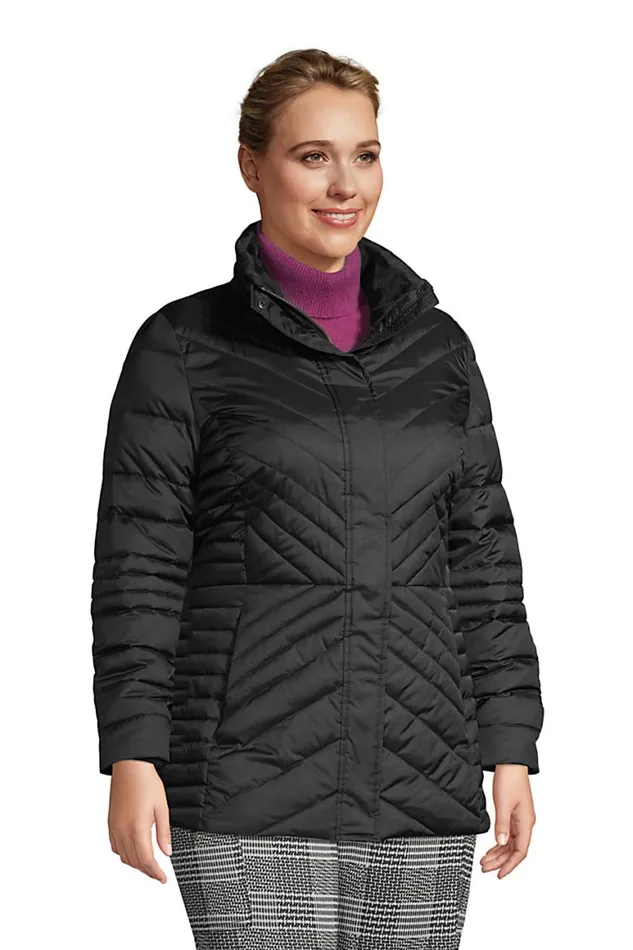 Lands039 End Coats and Jackets Women Plus Size Insulated Plush Jacket Black Lands039 End Coats and Jackets Women Plus Size Insulated Plush Jacket Black
