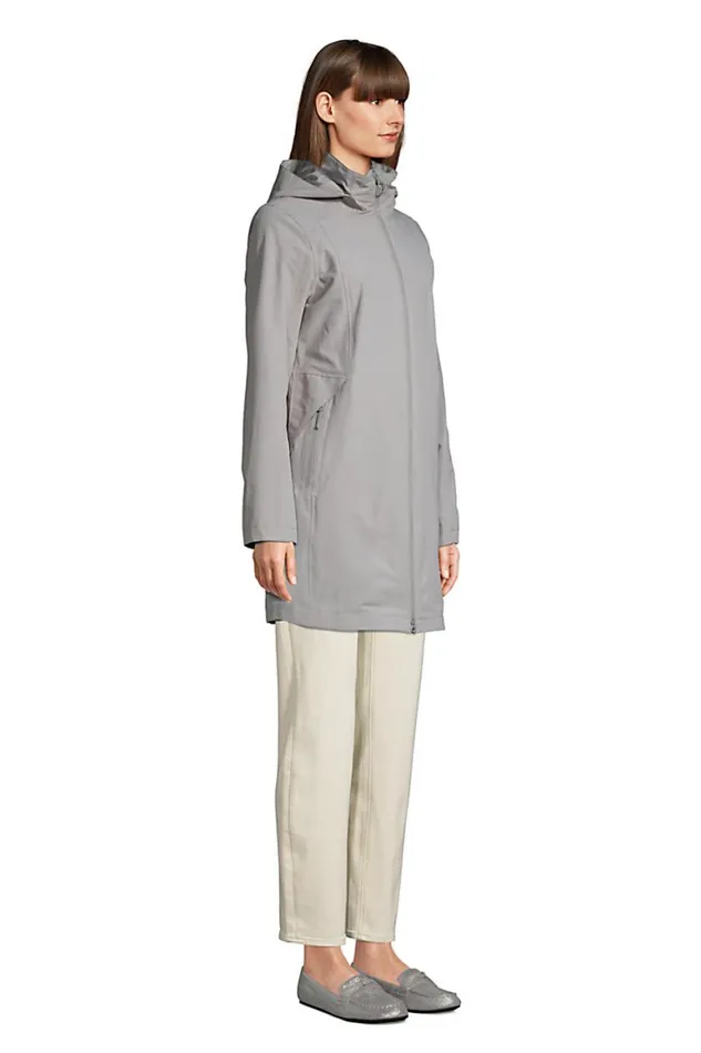 Lands039 End Coats and Jackets Women Squall 3 In 1 Waterproof Winter Long Coat With Hood Dark Cameo Gray Lands039 End Coats and Jackets Women Squall 3 In 1 Waterproof Winter Long Coat With Hood Dark Cameo Gray