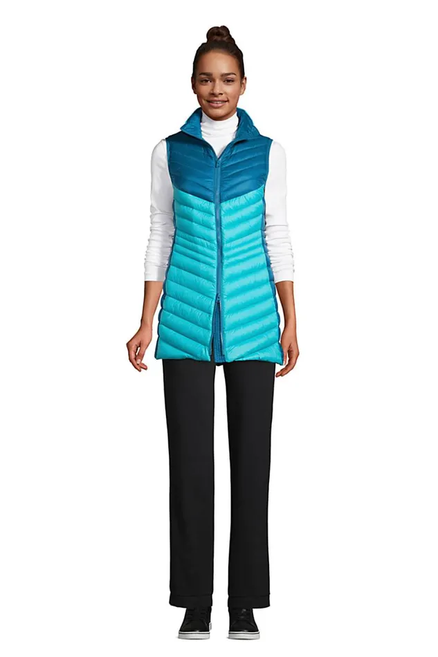 Lands039 End Coats and Jackets Women Ultra Lightweight Packable Down Vest Baltic Teal Lands039 End Coats and Jackets Women Ultra Lightweight Packable Down Vest Baltic Teal