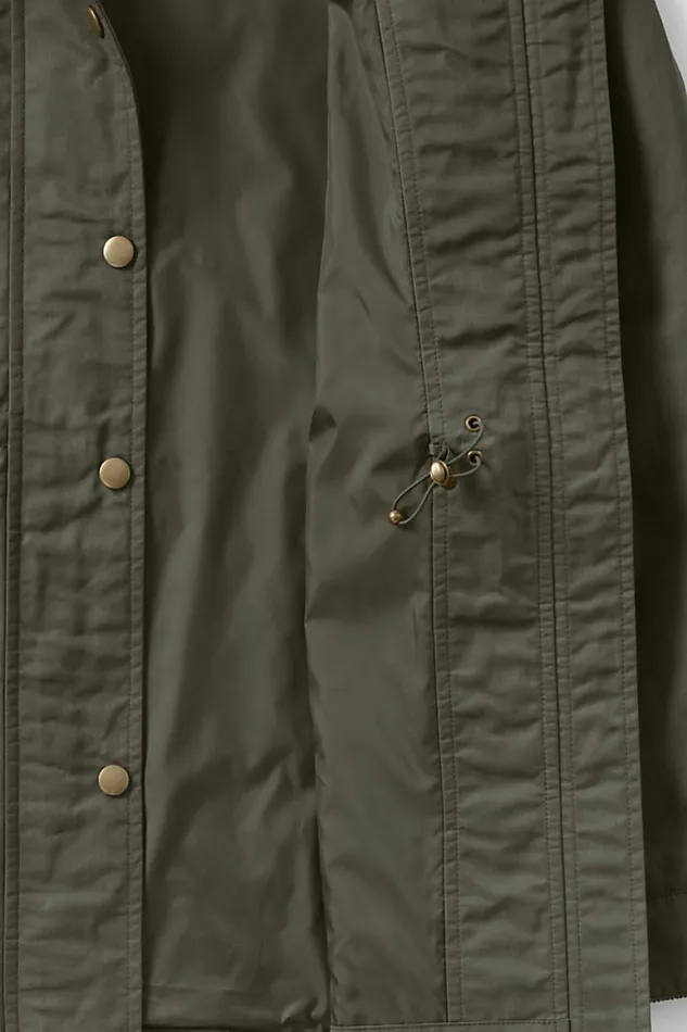 Lands039 End Coats and Jackets Women Water Resistant Waxed Cotton Utility Jacket Forest Moss Lands039 End Coats and Jackets Women Water Resistant Waxed Cotton Utility Jacket Forest Moss