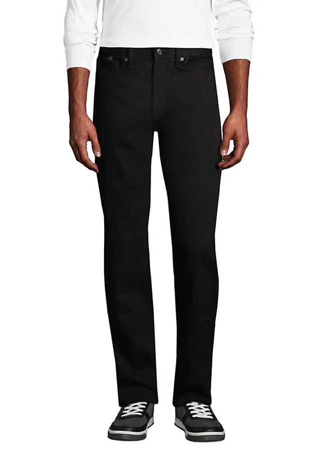 Lands039 End Jeans Men Big And Tall Comfort Waist Black Jeans True Black