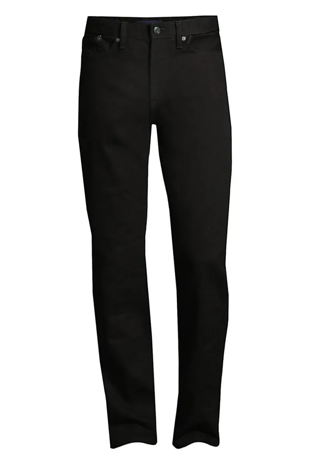 Lands039 End Jeans Men Big And Tall Comfort Waist Black Jeans True Black