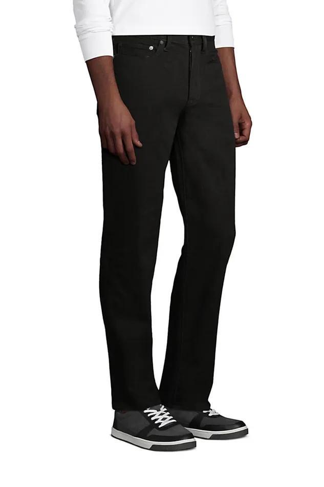 Lands039 End Jeans Men Relaxed Fit Black Jeans True Black