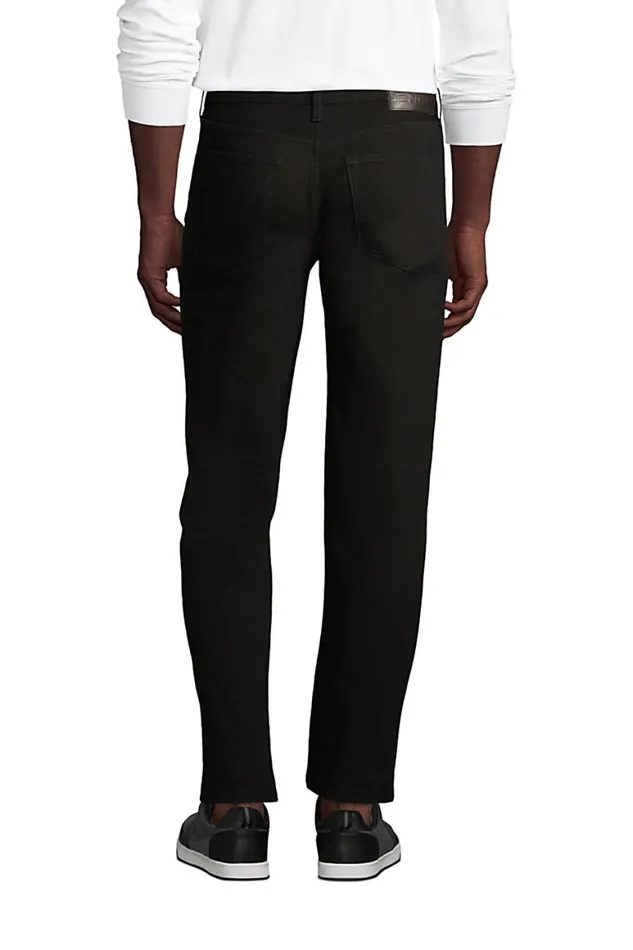 Lands039 End Jeans Men Relaxed Fit Black Jeans True Black