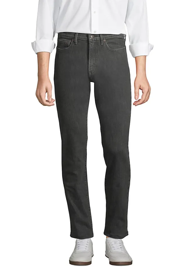 Lands039 End Jeans Men Straight Fit Comfortfirst Jeans Washed Black