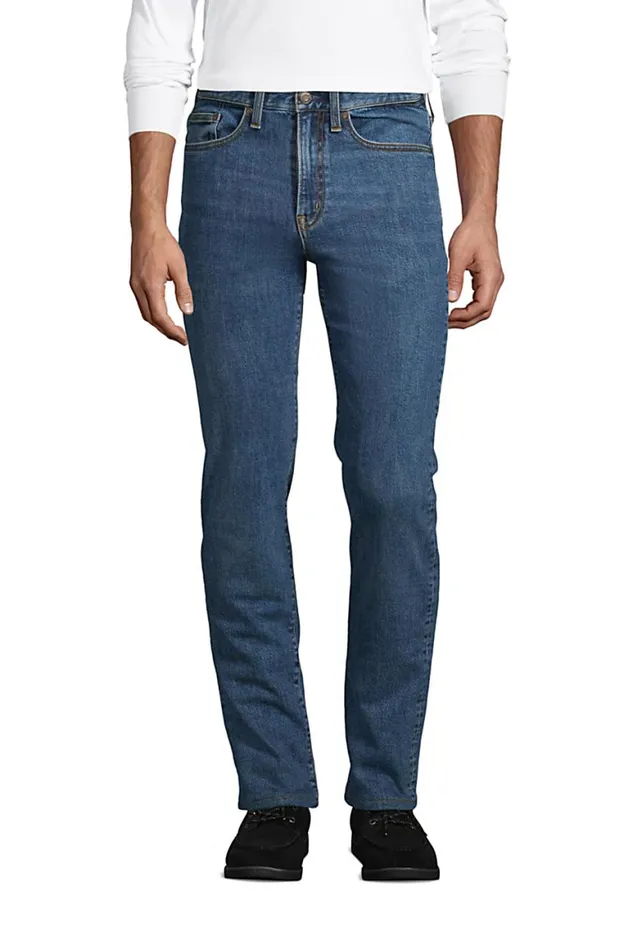 Lands039 End Jeans Men Stretch Comfort Waist Flannel Lined Jeans Medium Heritage Wash Lands039 End Jeans Men Stretch Comfort Waist Flannel Lined Jeans Medium Heritage Wash