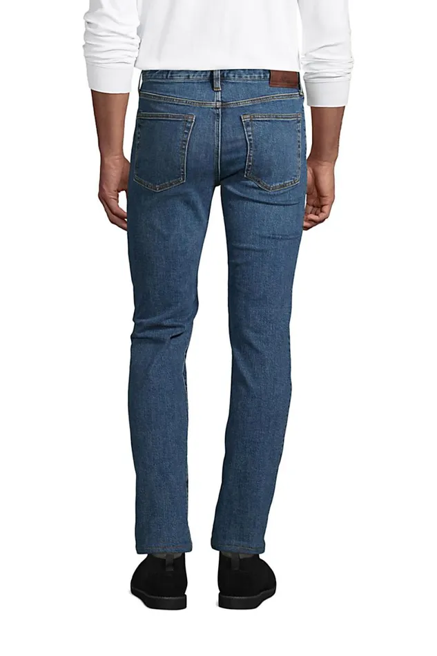 Lands039 End Jeans Men Stretch Comfort Waist Flannel Lined Jeans Medium Heritage Wash Lands039 End Jeans Men Stretch Comfort Waist Flannel Lined Jeans Medium Heritage Wash