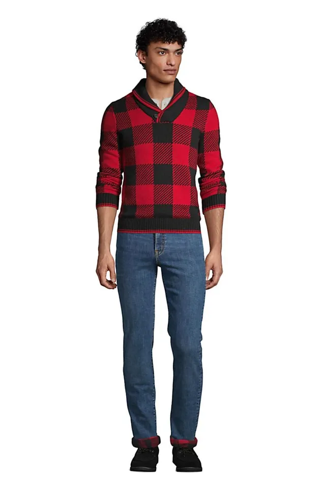 Lands039 End Jeans Men Stretch Comfort Waist Flannel Lined Jeans Medium Heritage Wash Lands039 End Jeans Men Stretch Comfort Waist Flannel Lined Jeans Medium Heritage Wash