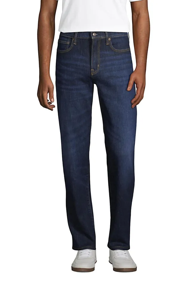 Lands039 End Jeans Men Traditional Fit Comfortfirst Jeans Broken In Medium Wash