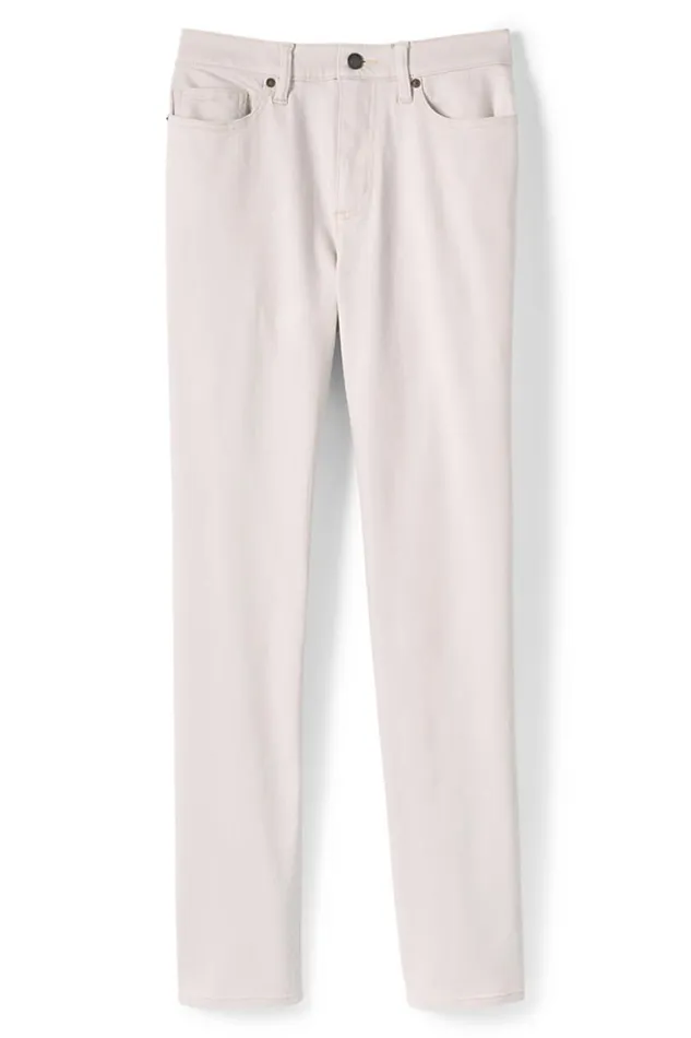 Lands039 End Jeans Women High Rise Straight Leg Jeans 8211 Color Birch