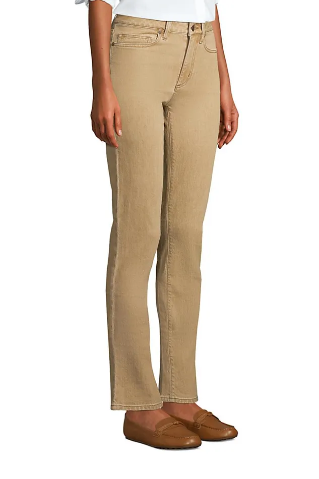 Lands039 End Jeans Women Mid Rise Straight Leg Jeans Color Washed Cumin Lands039 End Jeans Women Mid Rise Straight Leg Jeans Color Washed Cumin