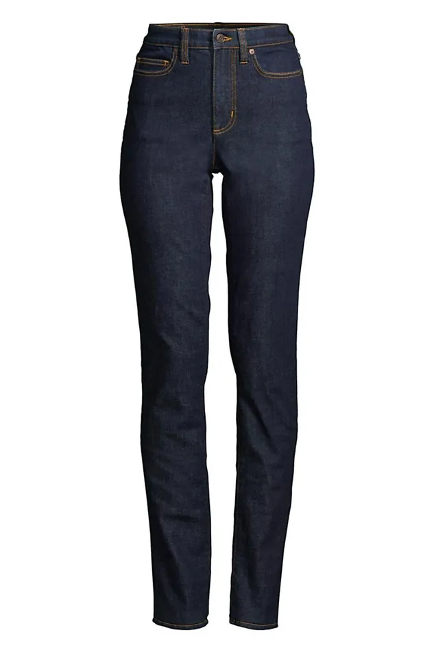 Lands039 End Jeans Women Petite Slimming Compression High Rise Straight Leg Blue Jeans Deepest Indigo Lands039 End Jeans Women Petite Slimming Compression High Rise Straight Leg Blue Jeans Deepest Indigo